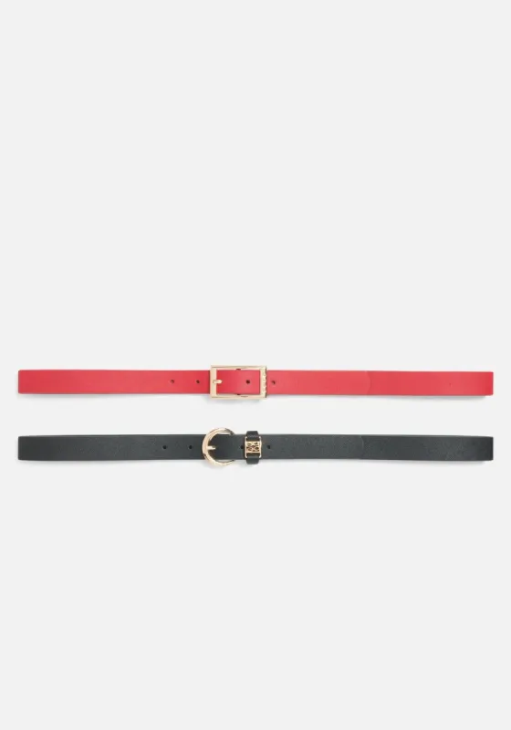 Logo Red And Black Belt Set sold by Bebe