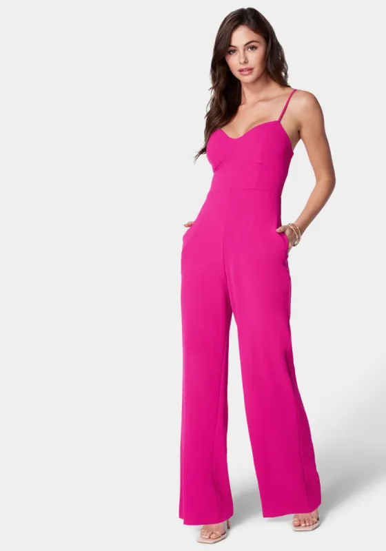 Strappy Core Jumpsuit sold by Bebe