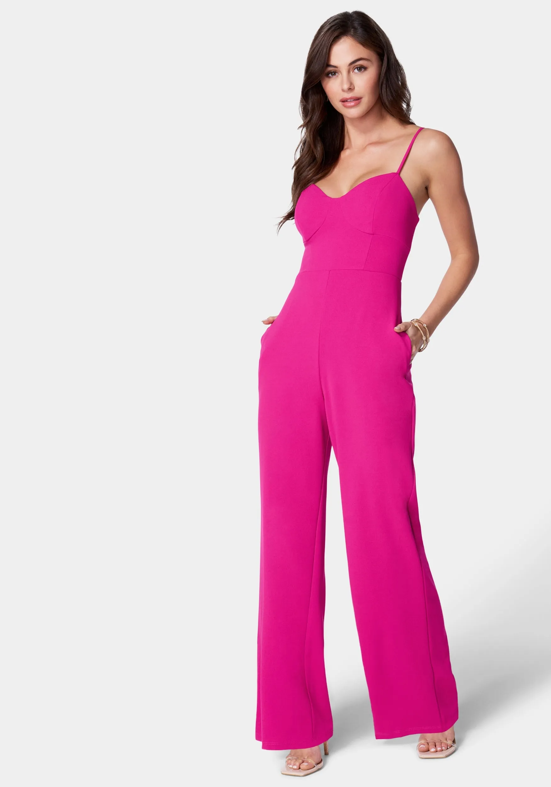 Strappy Core Jumpsuit sold by Bebe