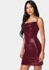 Cowl Sequin Mini Dress sold by Bebe