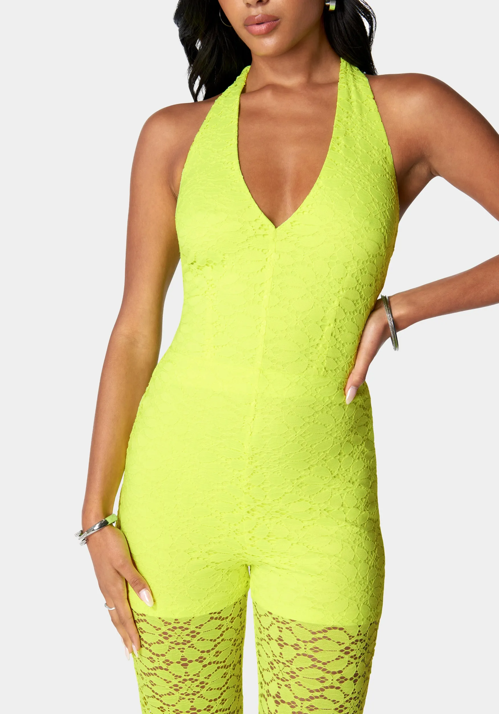 Halter Lace Jumpsuit sold by Bebe product image thumbnail 4