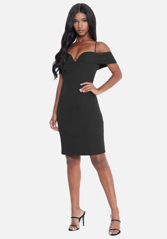 Off Shoulder Sweetheart Dress sold by Bebe