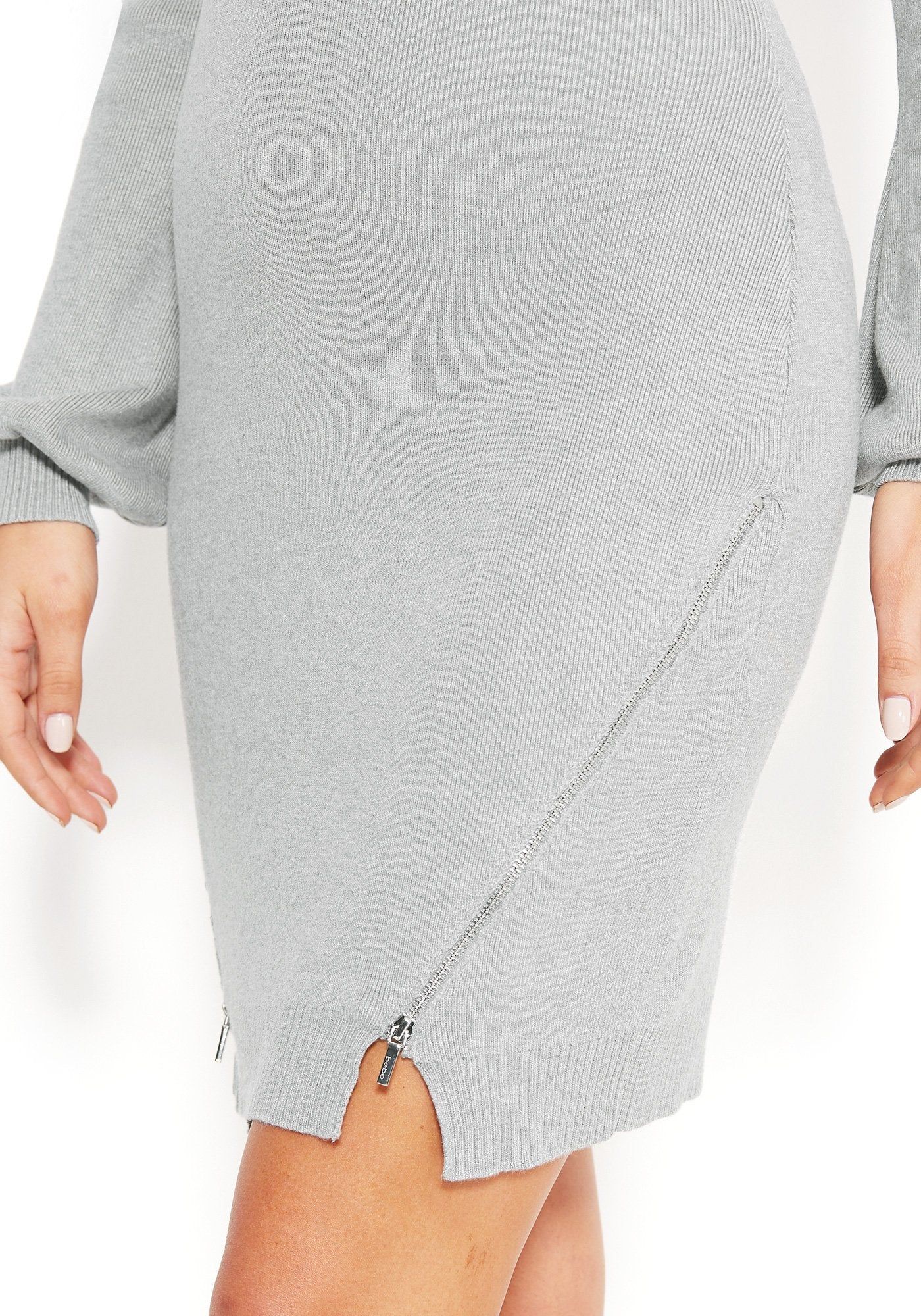 Zip Detail Sweater Dress sold by Bebe product image thumbnail 4