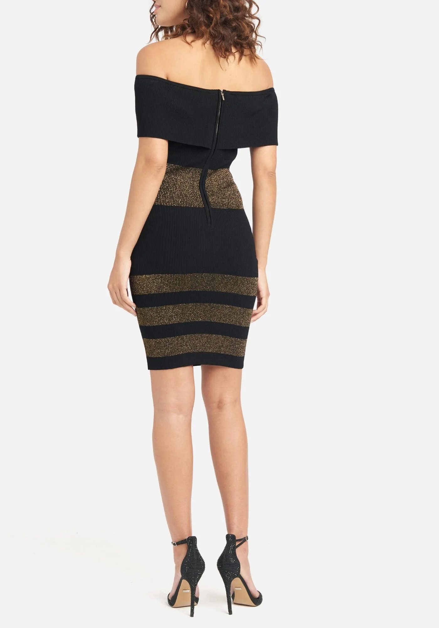 Striped Off Shoulder Dress sold by Bebe product image thumbnail 3