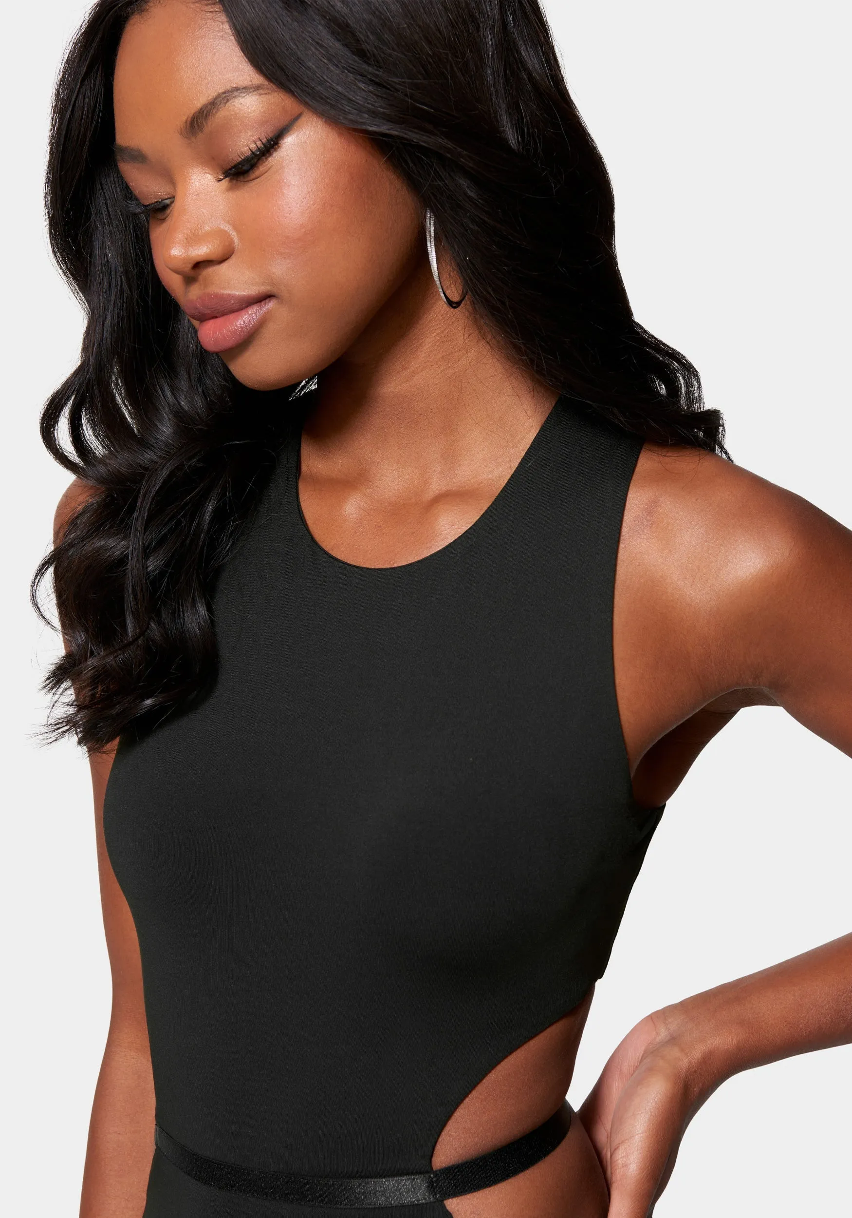 Slinky Side Cutout Midi Dress sold by Bebe product image thumbnail 4