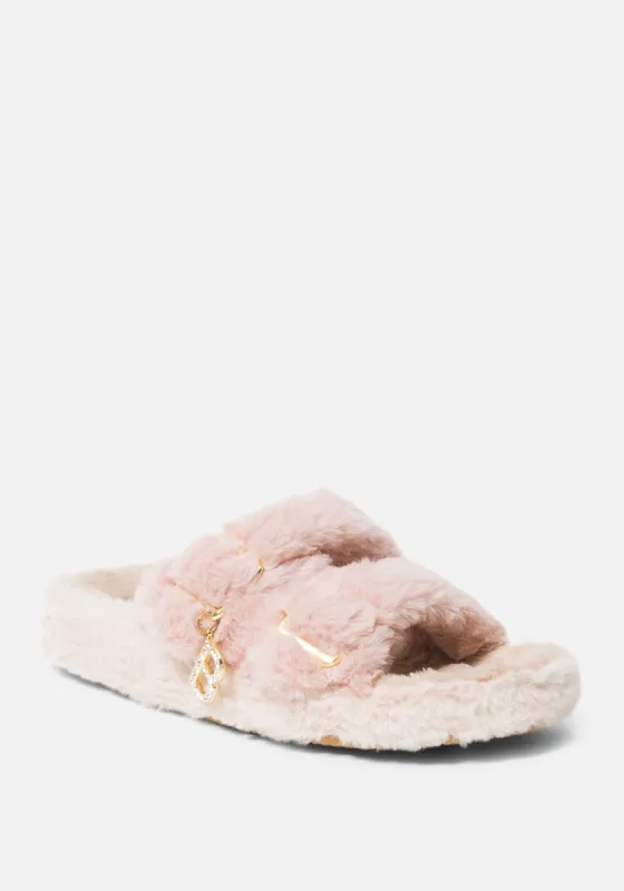 Fanny Faux Fur Slippers sold by Bebe