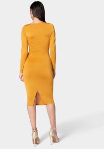 Open Neck Midi Dress sold by Bebe