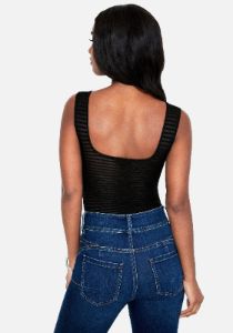 Shadow Stripe Sweater Tank sold by Bebe