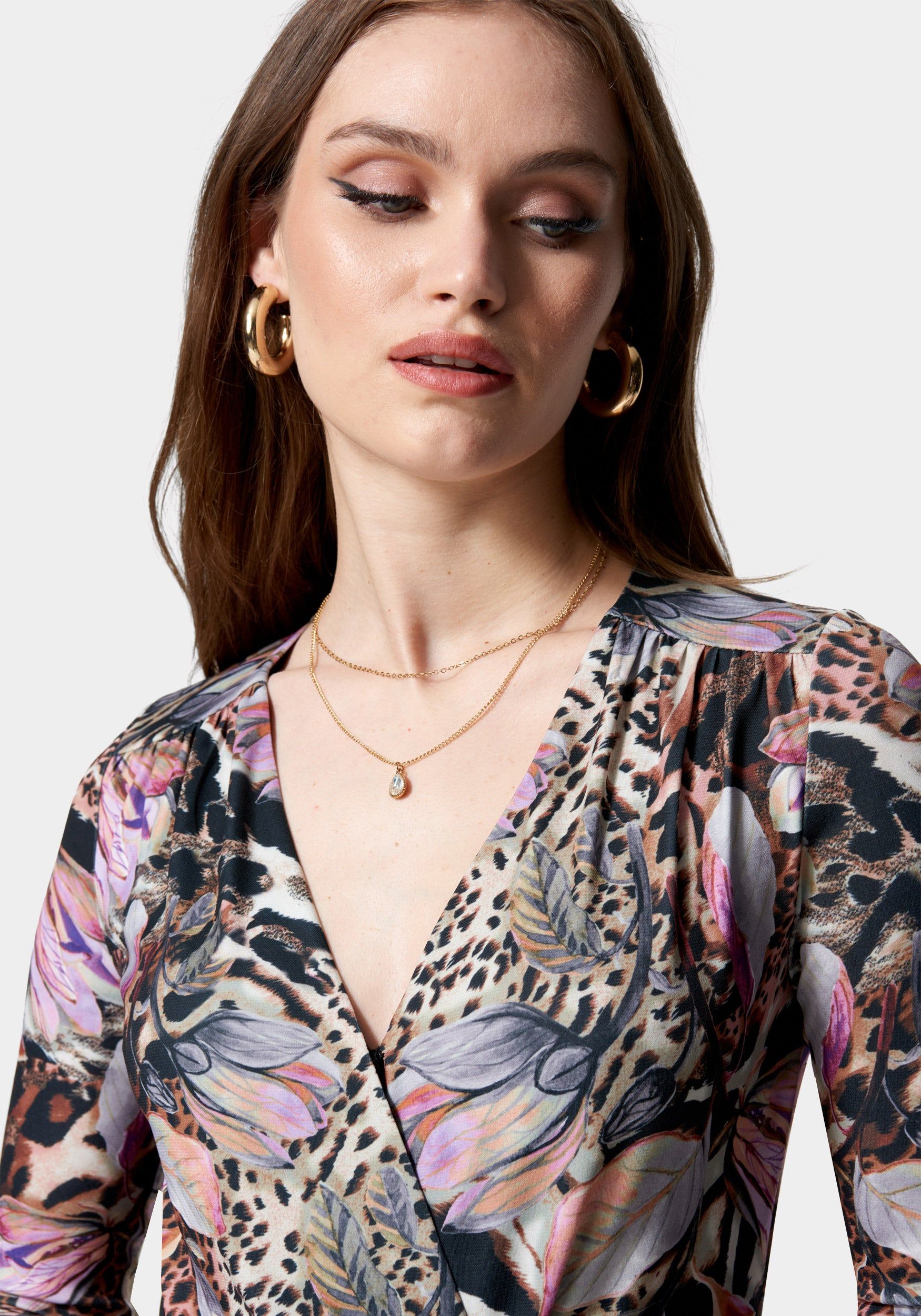 Wrap Front Knit Bodysuit sold by Bebe product image thumbnail 4