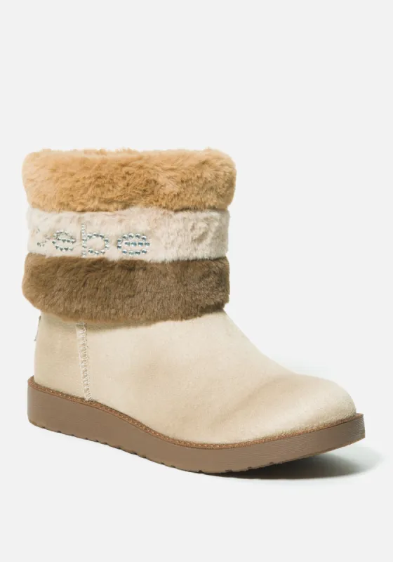 Larabelle Faux Suede Winter Boot made by Bebe