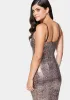 Sequin Snake Midi Dress sold by Bebe