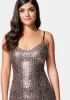 Sequin Snake Midi Dress sold by Bebe