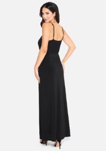 Plunge Tie Front Jumpsuit sold by Bebe