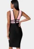 Plunge Neck Bandage Dress sold by Bebe