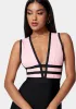 Plunge Neck Bandage Dress sold by Bebe
