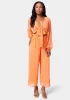 Tie Front Elastic Waist Jumpsuit sold by Bebe