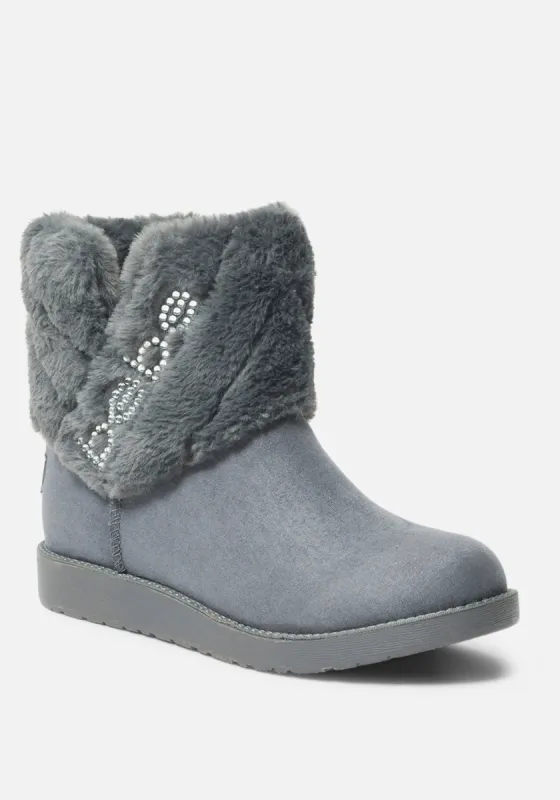 Larabelle Faux Suede Winter Boot made by Bebe