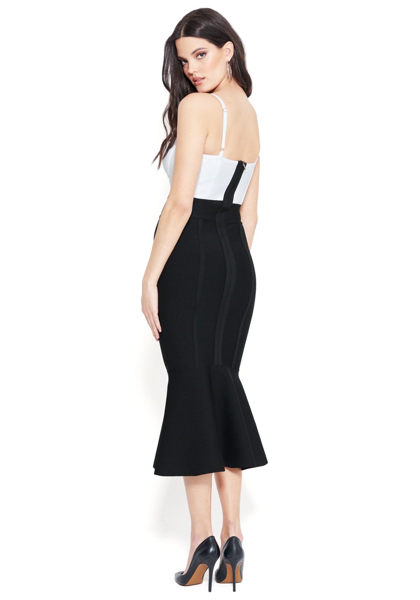 Bustier Bandage Midi Flare Dress sold by Bebe product image thumbnail 3