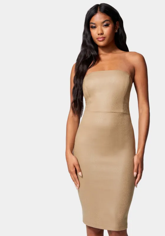 Vegan Leather Tube Dress made by Jump