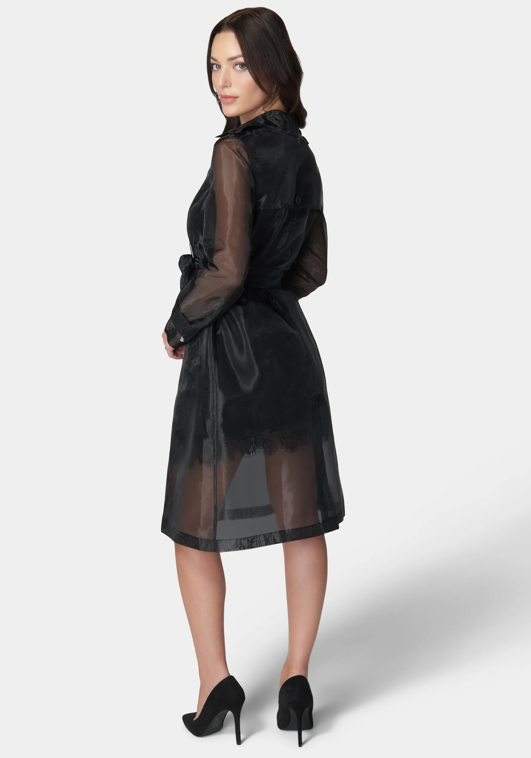 Organza Trench Coat sold by Bebe product image thumbnail 3