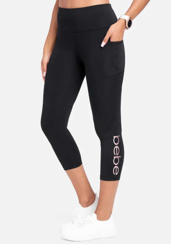 Bebe Solid Pocket Capri sold by Bebe