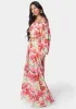 High Slit Two Piece Mesh Dress sold by Bebe