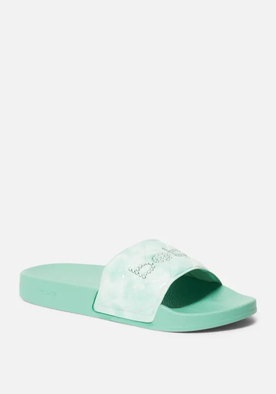 Felka Quilted Slides sold by Bebe