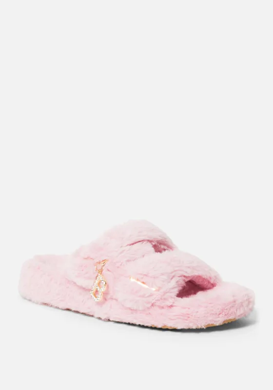 Fanny Faux Fur Slippers sold by Bebe