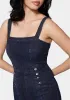 Wide Leg Multi Button Denim Jumpsuit sold by Bebe