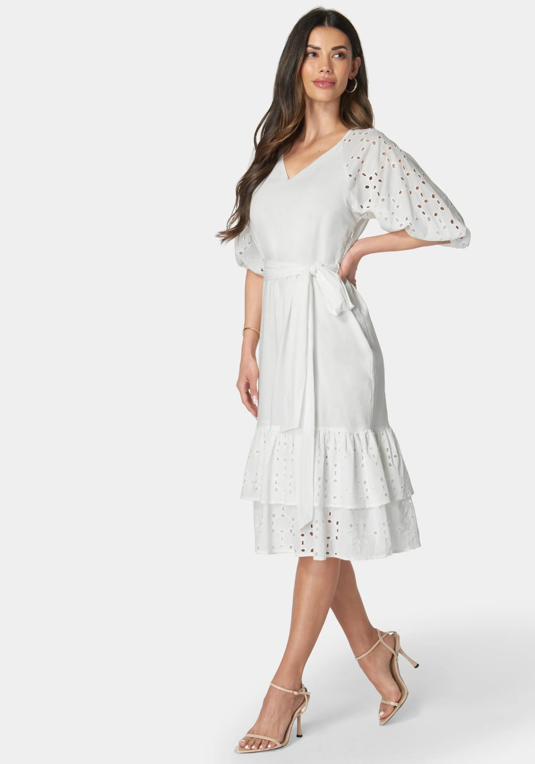Cotton Eyelet Dress sold by Bebe product image thumbnail 2