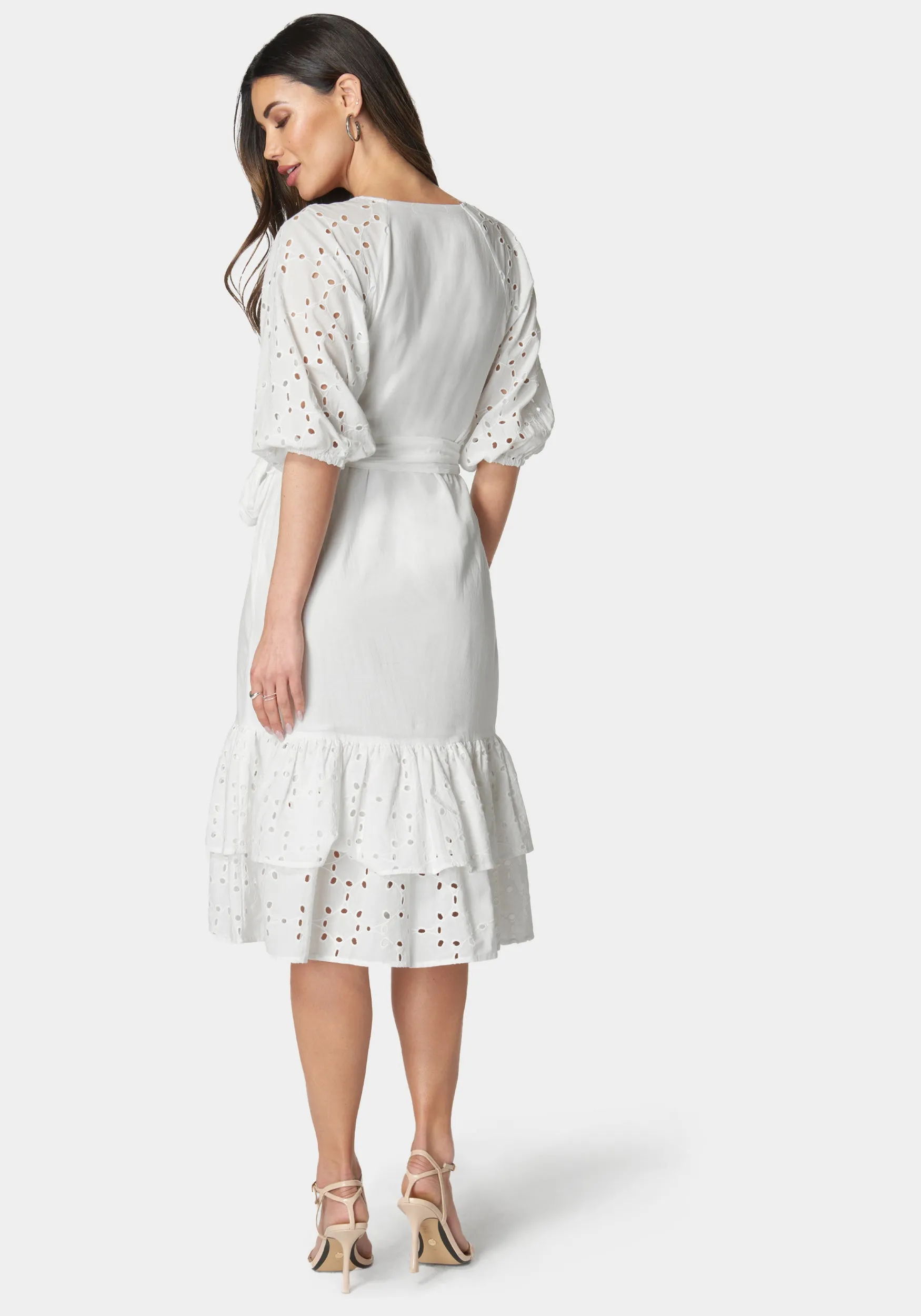 Cotton Eyelet Dress sold by Bebe product image thumbnail 3