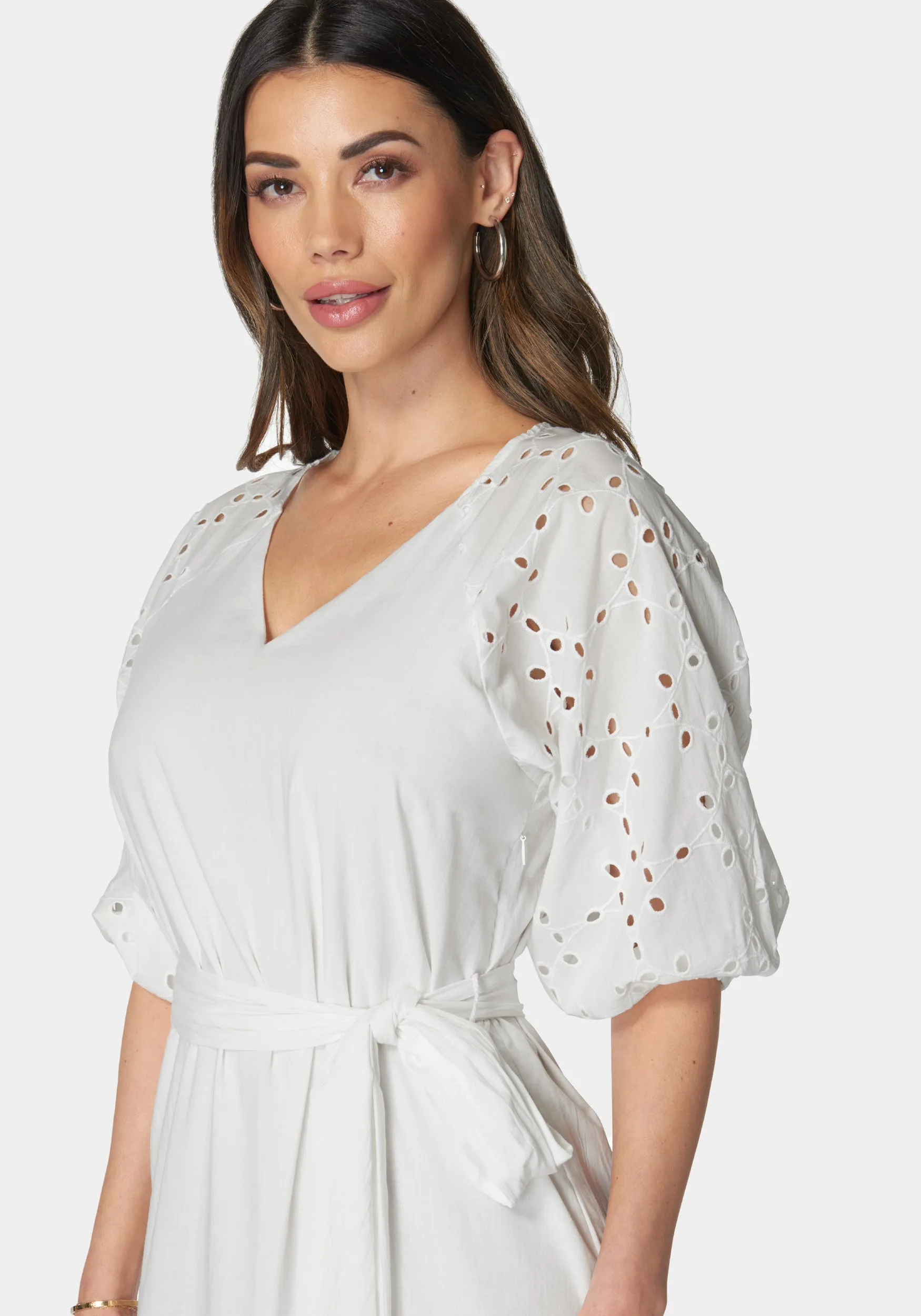 Cotton Eyelet Dress sold by Bebe product image thumbnail 4