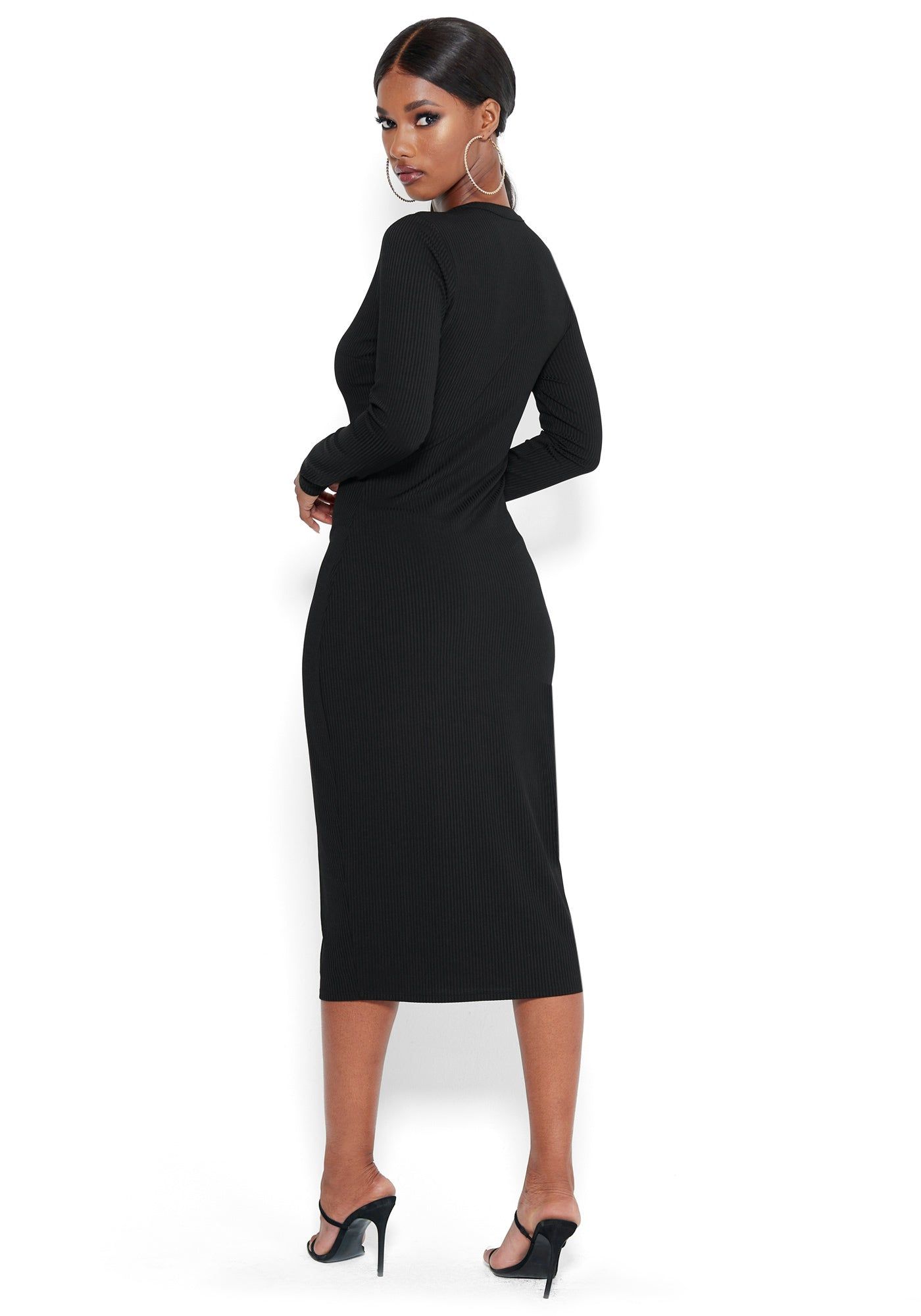 Button Down Midi Dress sold by Bebe product image thumbnail 3