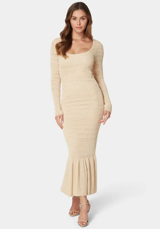 Sienna Crochet Midi Dress sold by Bebe