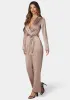 Satin Blazer Jumpsuit sold by Bebe