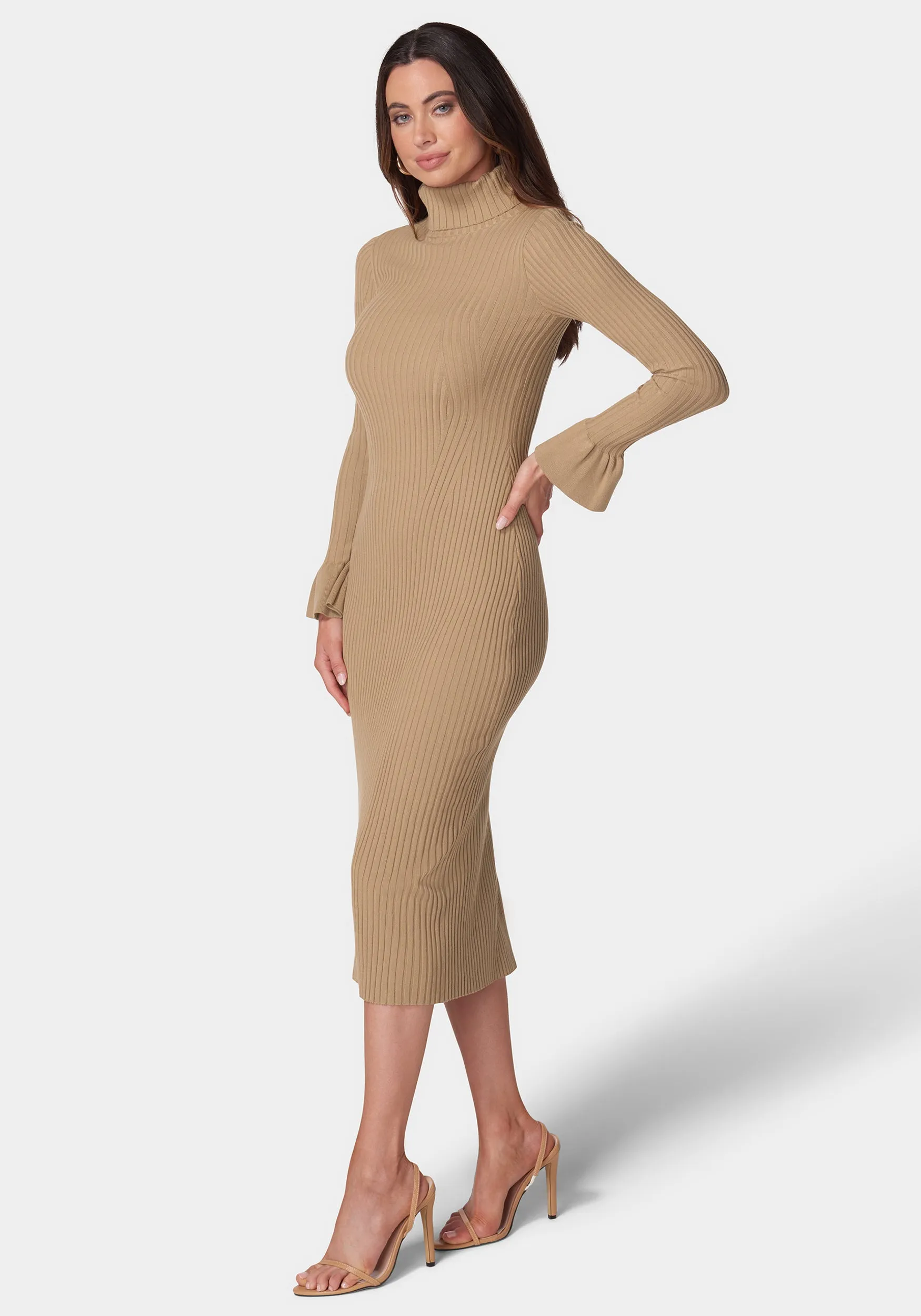 Bell Sleeve Sweater Dress sold by Bebe product image thumbnail 2