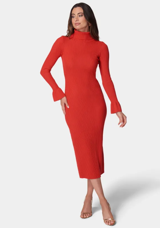Bell Sleeve Sweater Dress sold by Bebe