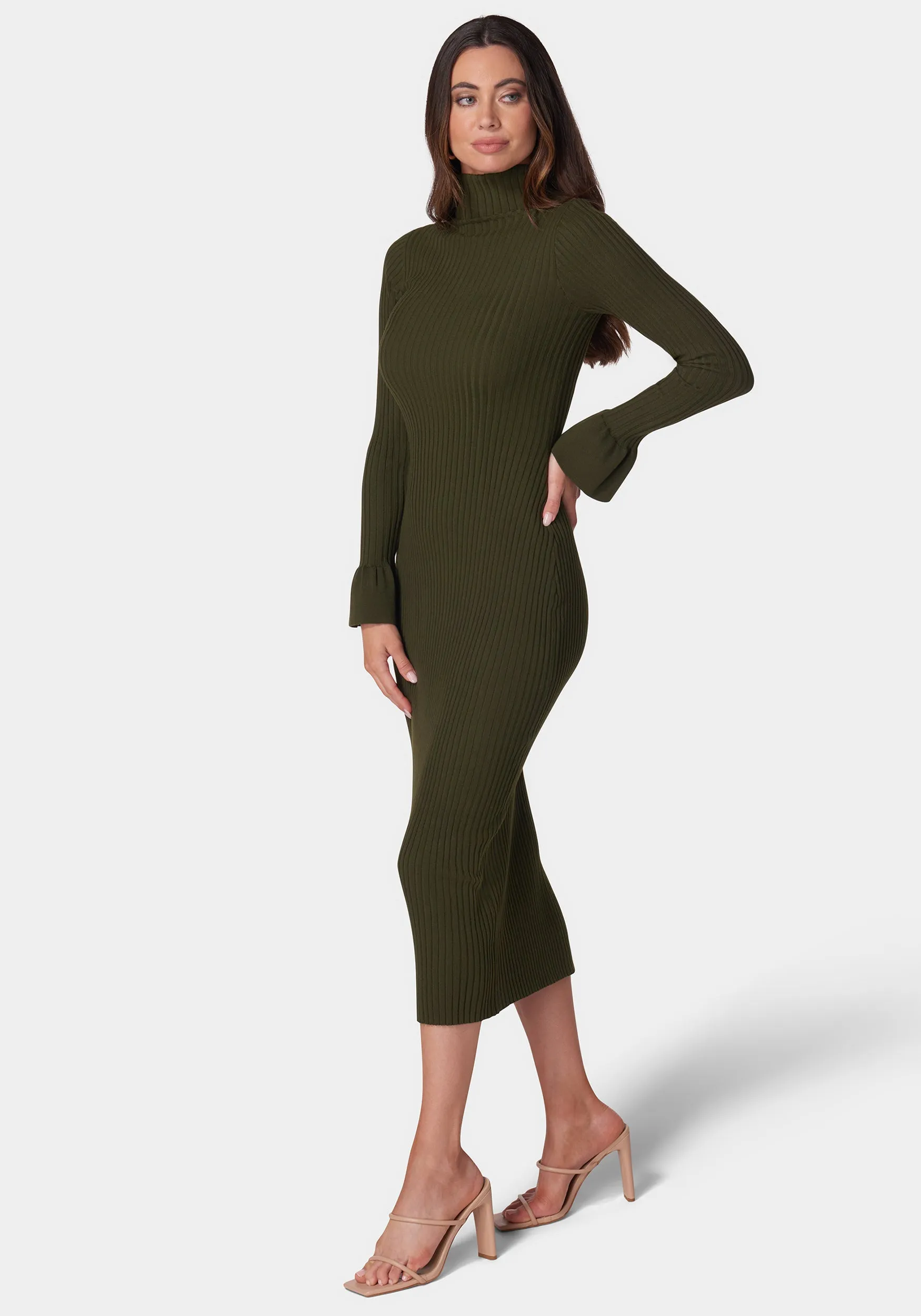 Bell Sleeve Sweater Dress sold by Bebe product image thumbnail 2