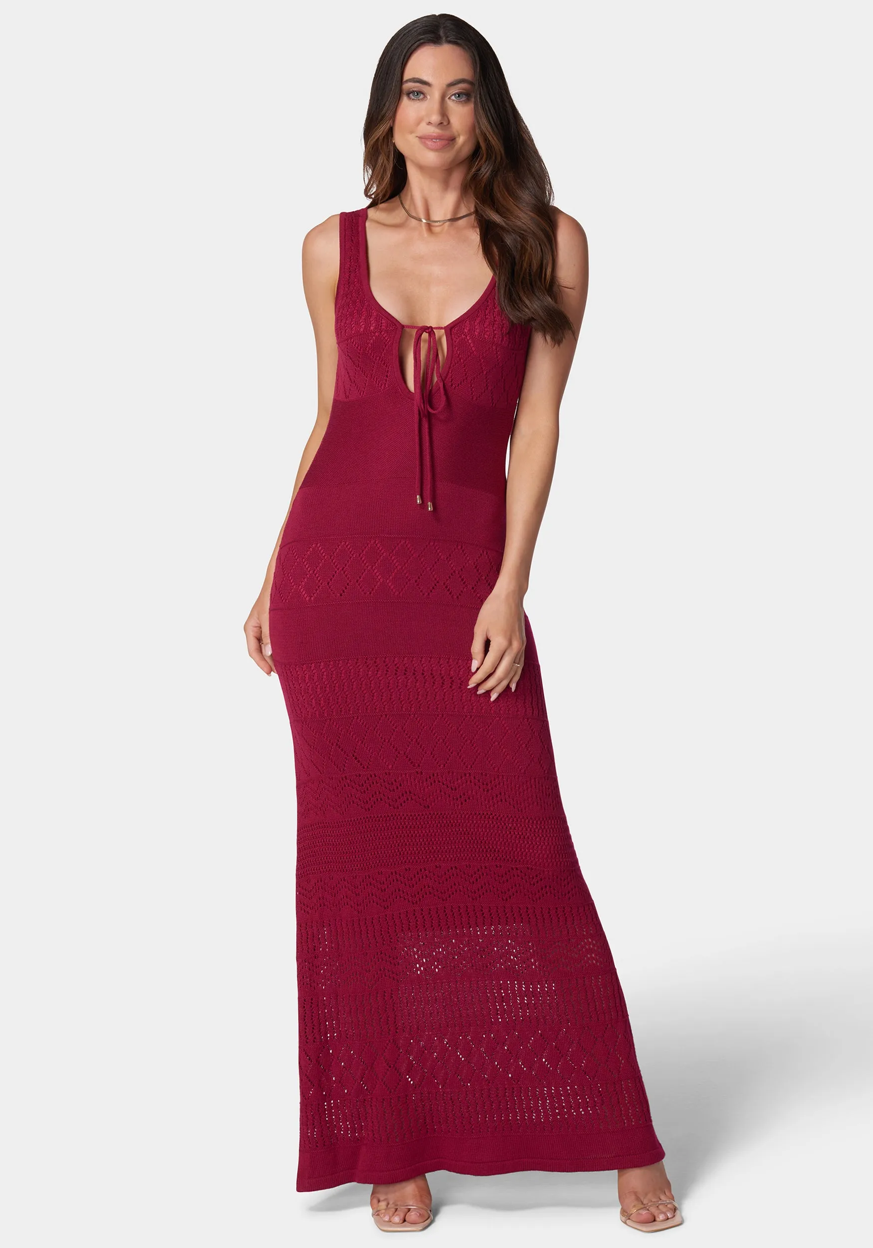 Juliette Crochet Tank Maxi Dress sold by Bebe product image thumbnail 2