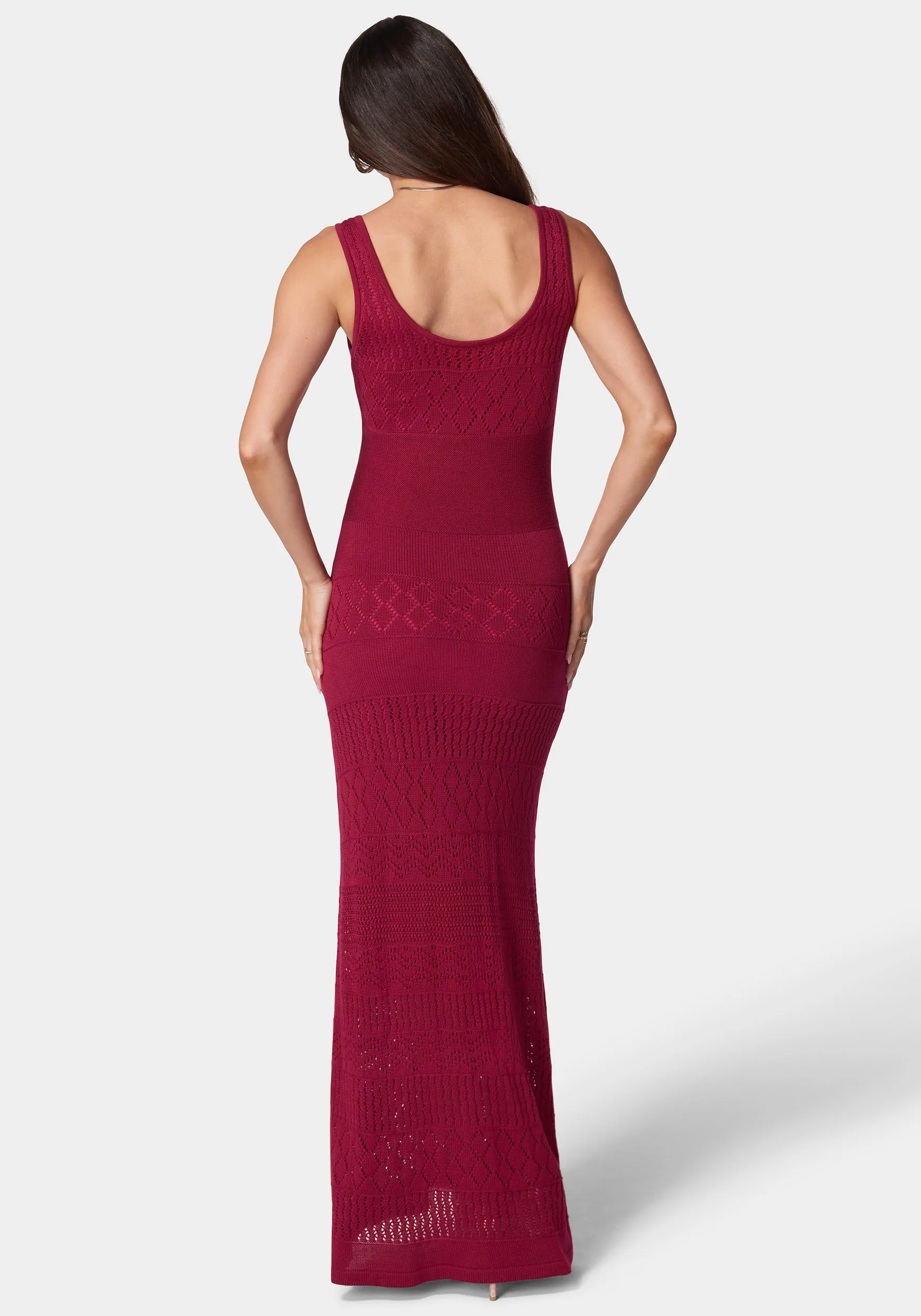 Juliette Crochet Tank Maxi Dress sold by Bebe product image thumbnail 4