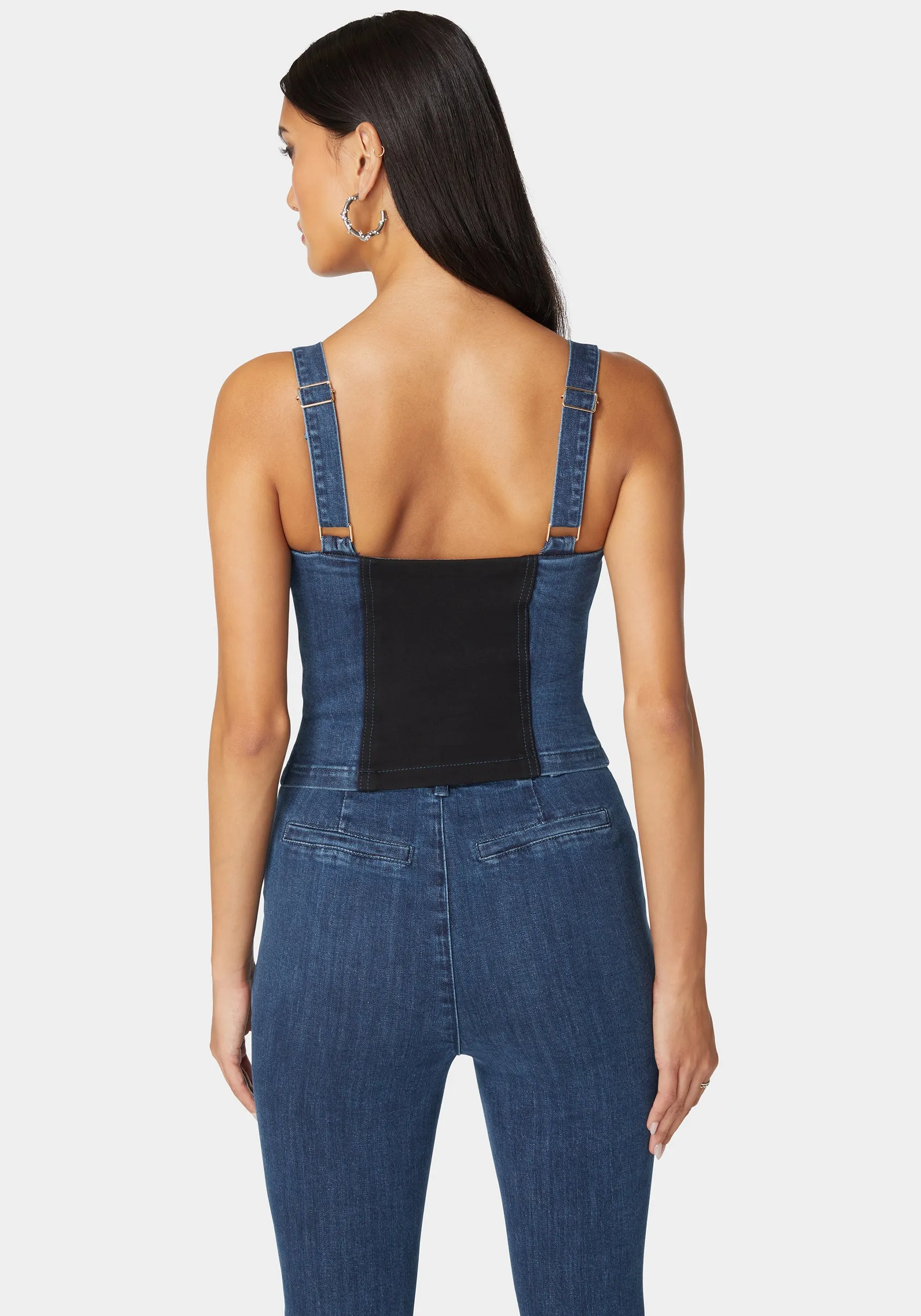 Pdr Combo Zip Front Denim Corset sold by Bebe product image thumbnail 2