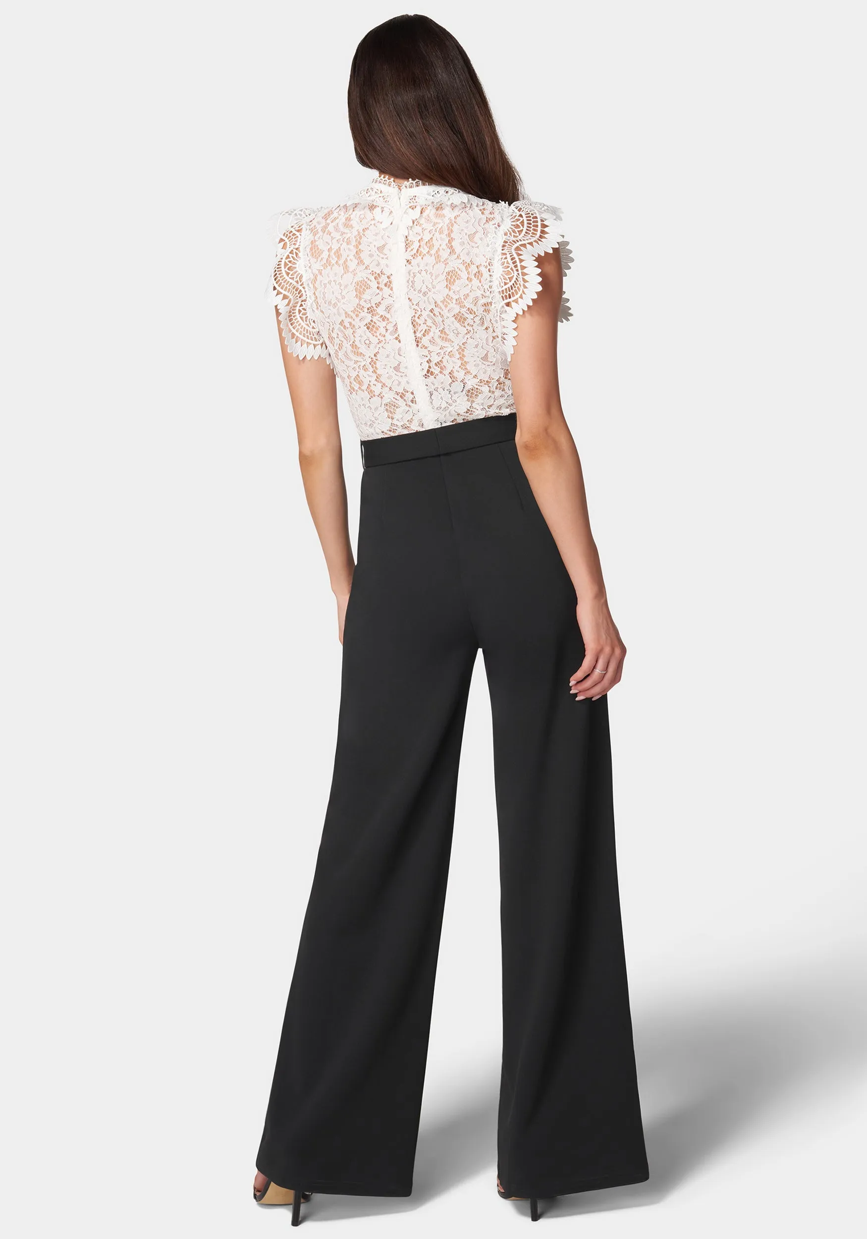 Ruffle Lace Jumpsuit sold by Bebe product image thumbnail 3