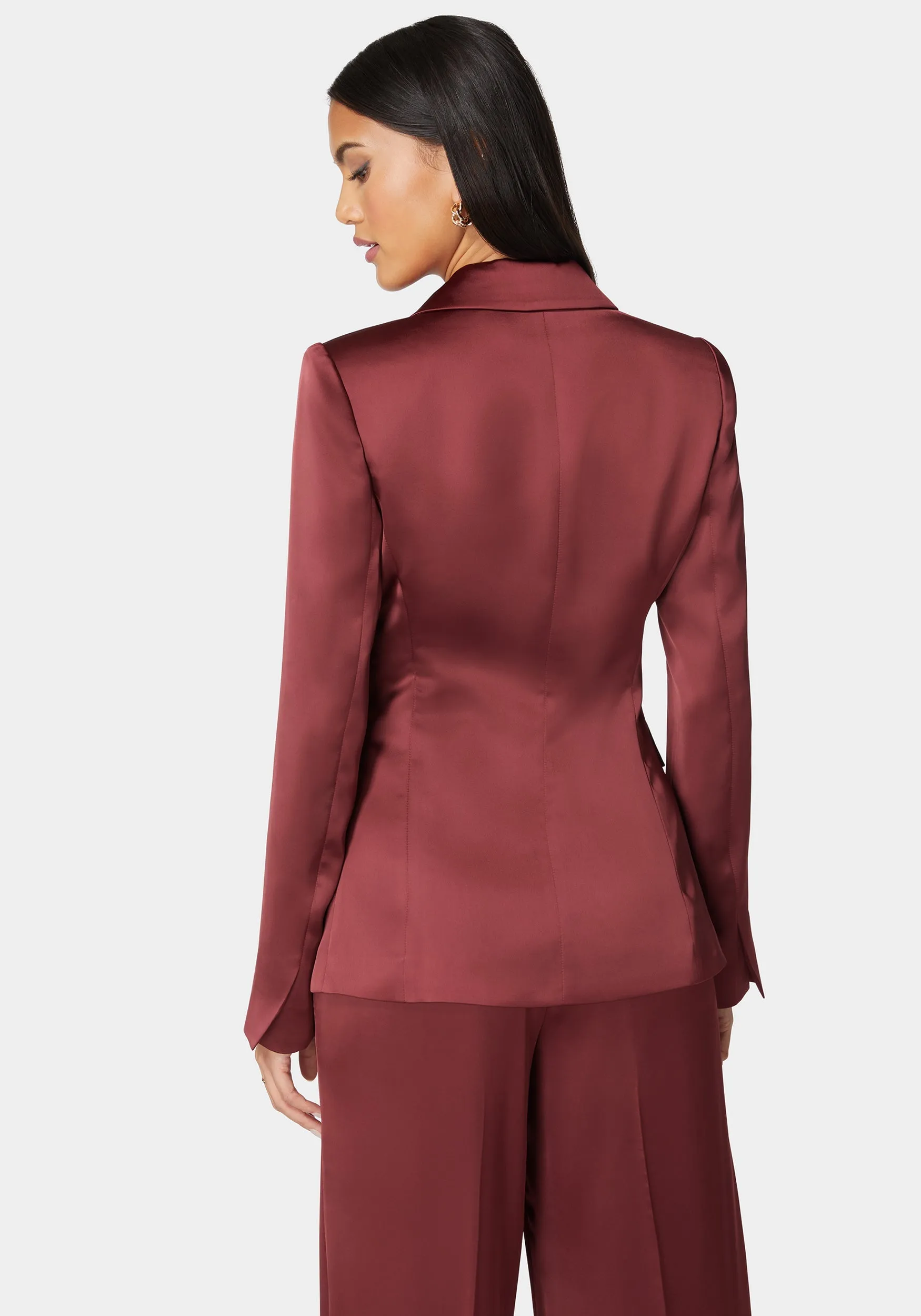 Tailored Satin Blazer sold by Bebe product image thumbnail 3