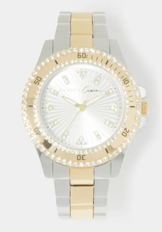 Link Bracelet Crystal Sport Bezel Watch sold by Bebe