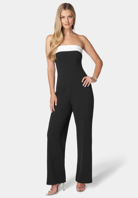 Grace Strapless Jumpsuit sold by Bebe
