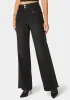 High Waist Vegan Leather Side Panel Wide Leg Jean sold by Bebe