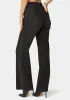 High Waist Vegan Leather Side Panel Wide Leg Jean sold by Bebe