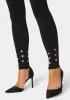 Natural Waist Grommet Detail Knit Legging sold by Bebe