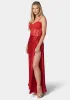 Lace And Satin Bustier Gown sold by Bebe