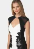 Lace Applique Midi Dress sold by Bebe